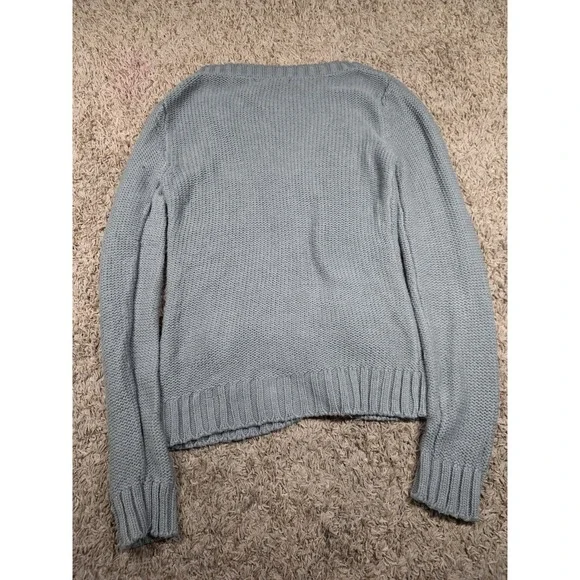 Sagan brand gray‎ cable knit cardigan Size Small - Picture 3 of 9
